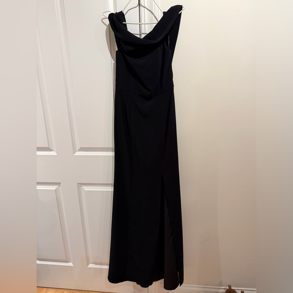 Dessy Collection Strapless Black Gown